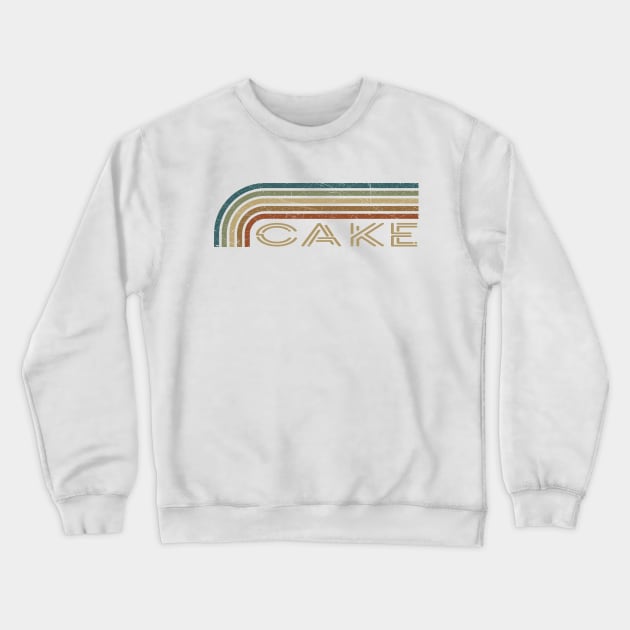 Cake Retro Stripes Crewneck Sweatshirt by paintallday